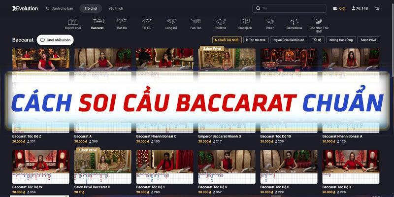 Cách soi cầu baccarat 1 – 1 cũng rất hiệu quả